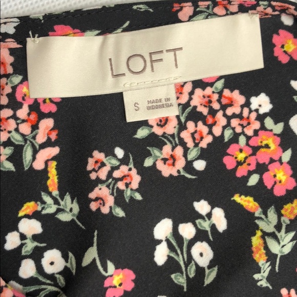 Loft Sheer Floral Print Shirt - Picture 5 of 7